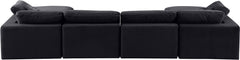 Comfy - 6 Piece Velvet Modular Double Chaise Sectional