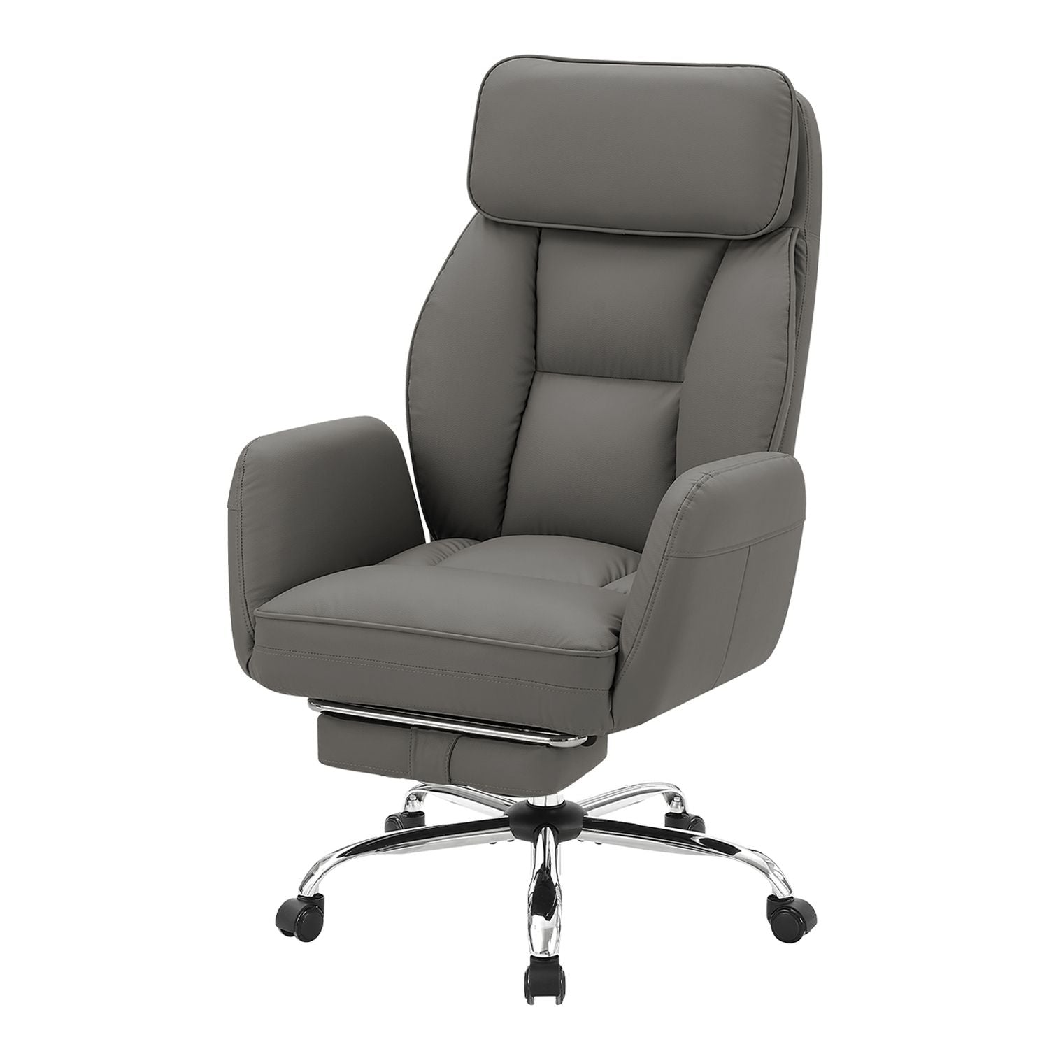 Office Chair With Adjustable Height, Armrests, Ergonomic Design - Dark Gray