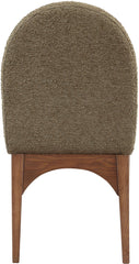 Waldorf - Boucle Dining Side Chair With Brown Legs