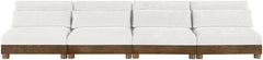 Turin - Chenille Fabric Upholstered Modular Sectional - Cream