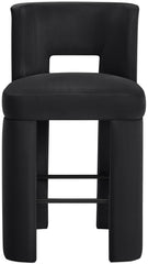 Zuno - Velvet Performance Fabric Upholstered Bar Stool (Set of 2)