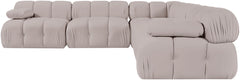 Orin - Velvet Fabric 5 Piece Modular Sectional