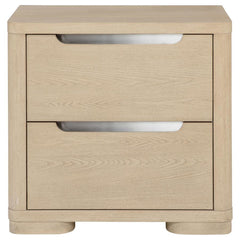 Ladera - 2-Drawer Nightstand Bedside Table - Light Elm