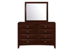 Linda - 5 Piece King Bedroom Set - Merlot