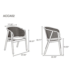 Versailles - Accent Armchair - Black / Natural