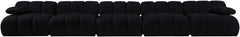 Orin - Velvet 5 Piece Modular Armless Sofa