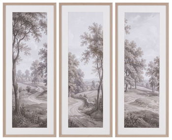 Dixonburg - Wall Art Set (Set of 3) - Taupe / Gray