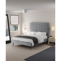 Crosby - Bed With Upholstered Headboard And Slats