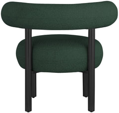 Bordeaux - Boucle Fabric Accent Chair With Black Legs