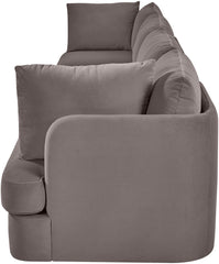 Hammond - Velvet Performance Fabric Upholstered 4 Piece Sofa