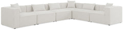 Cube - Linen 6 Piece Modular Corner Sectional