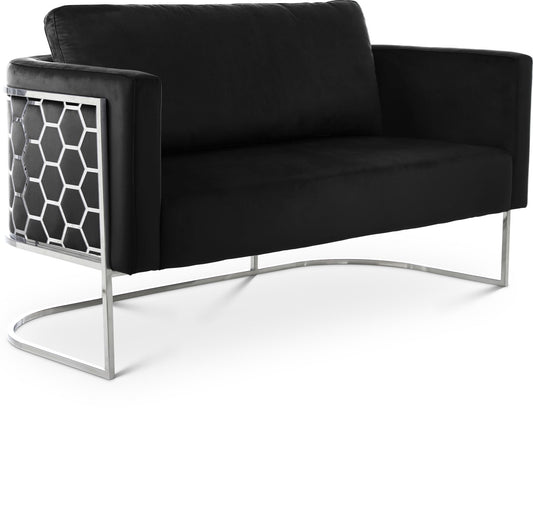 Casa - Loveseat with Chrome Legs