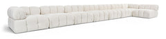 Orin - Velvet Performance Fabric Upholstered 8 Piece L-Shaped Sectional