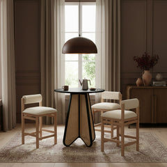 Butterfly - Solid Wood And Natural Cane Table