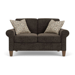 Moxy - Fabric Loveseat, Curved Sock Arms