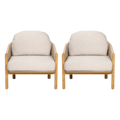 Grotta - Outdoor Wood Club Chair (Set of 2)