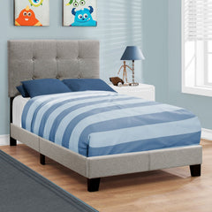 Bed, Upholstered, Frame Only, Transitional