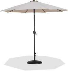 Fiji - Aluminum Patio Umbrella With Round Black Base