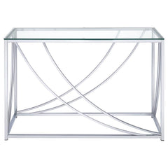 Lille - Glass Top Entryway Sofa Console Table Accents