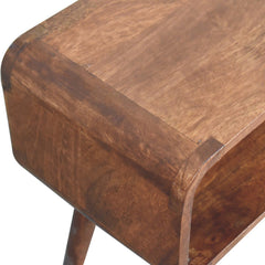 Minimalist Open Curved Nightstand