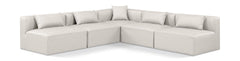Cube - 5 Piece Modular Corner Armless Sectional