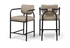 Serava - Vegan Leather Upholstered Bar Stool