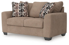 Triston-Peaks - Suede - Loveseat