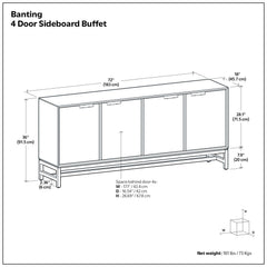 Banting - Door Sideboard Buffet