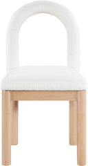 Conrad - Linen Dining Chair With Natural Legs