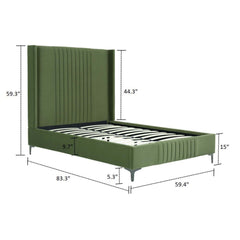 Promenade - Bed With Upholstered Headboard And Slats