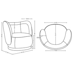 Weave - Accent Chair With Pillow, Comfortable Seating For Living Room - Cream