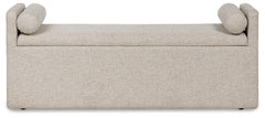 Galliden - Beige - Large Upholstered Dining Room Bench