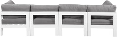 Nizuc - Outdoor Patio 4 Seat Modular Sofa With White Frame