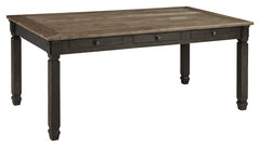 Tyler Creek - Black / Gray - Rectangular Dining Room Table