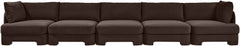 Hammond - Velvet Performance Fabric Upholstered 5 Piece Sofa