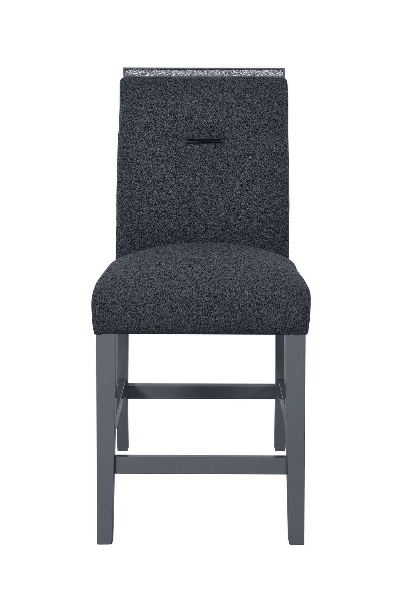Monaco - 7 Piece Dining Room Set (Bar Table And 6 Bar Stools) - Dark Gray