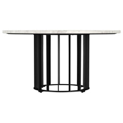 Haven - Round Genuine White Marble Top Table