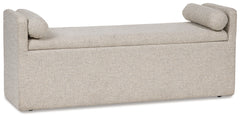 Galliden - Beige - Large Upholstered Dining Room Bench