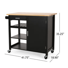 Contemporary Design Kitchen Cart With Wheels