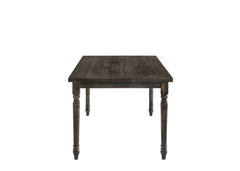 Claudia II - Weathered 7 Pieces Dining Room Set - Gray