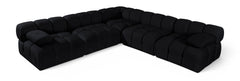 Orin - Velvet Fabric 5 Piece Modular Sectional