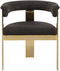 Romeo - Boucle Dining Chair With Gold Base (Set of 2)