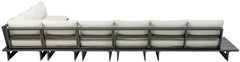 Maldives - 6 Piece Water Resistant Outdoor Patio Modular Sectional With Gray Base