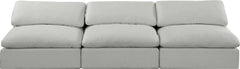 Comfy - Linen Modular Armless Sofa 3 Seats
