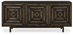 Fair Ridge - Distressed Black - Accent Cabinet