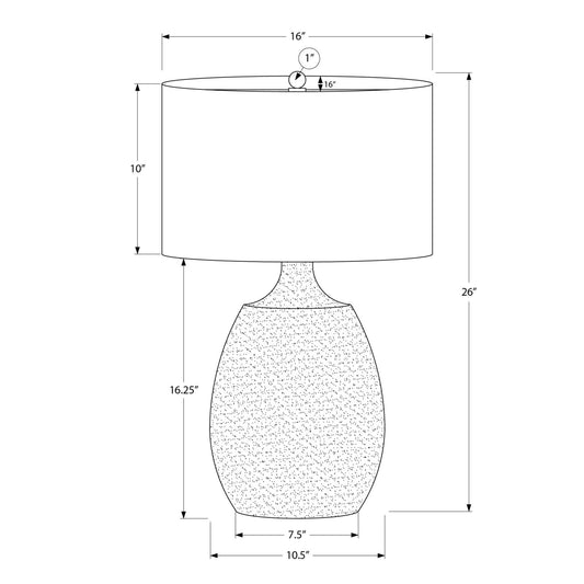 Lighting, Table Lamp, Resin, Contemporary - Cream