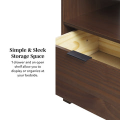 Modern Minimalist Curved Top Nightstand