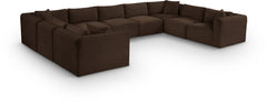 Shaggy - 9 Piece Modular U-Shaped Sectional