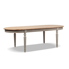 Colette - Oval Dining Table - Blue / Gray