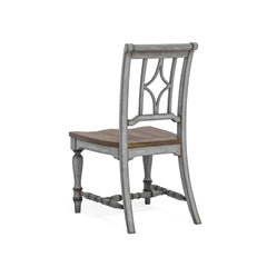 Plymouth - Dining Chair - Gray / Dark Brown